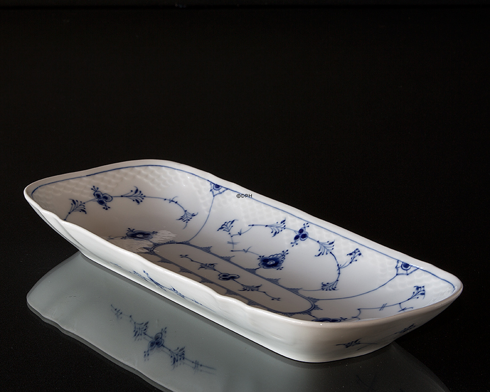 Blau Gemalt Servierplatte 38 cm, Musselmalet Bing & Gröndahl Nr. 378