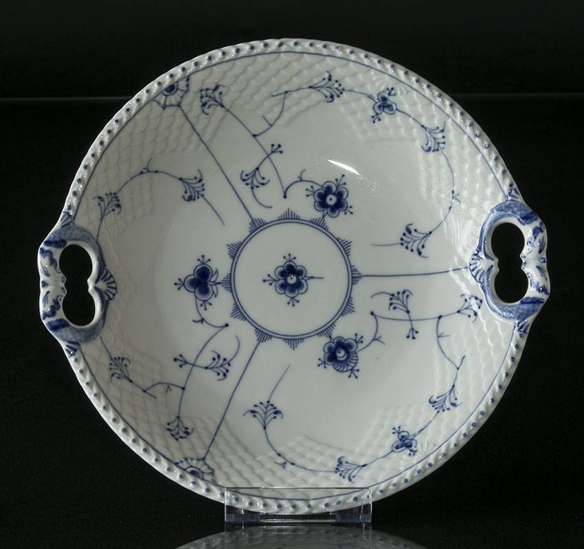 Blaugemalt Kuchenplatte 26 cm, Musselmalet Bing & Gröndahl Nr. 302 oder 422