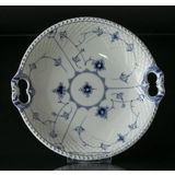 Blaugemalt Kuchenplatte 26 cm, Musselmalet Bing & Gröndahl Nr. 302 oder 422