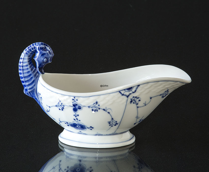 Blaugemalt Butterdose, Inhalt 0.75 dl., Musselmalet Bing & Gröndahl Nr. 12 oder 561