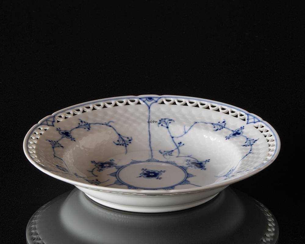 Blaugemalt Suppenteller 21 cm Vollspitze, Bing & Gröndahl