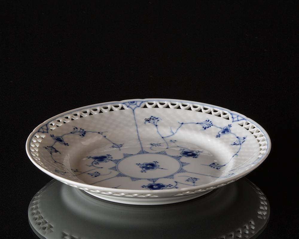 Blaugemalt Speiseteller 21 cm Vollspitze, Bing & Gröndahl