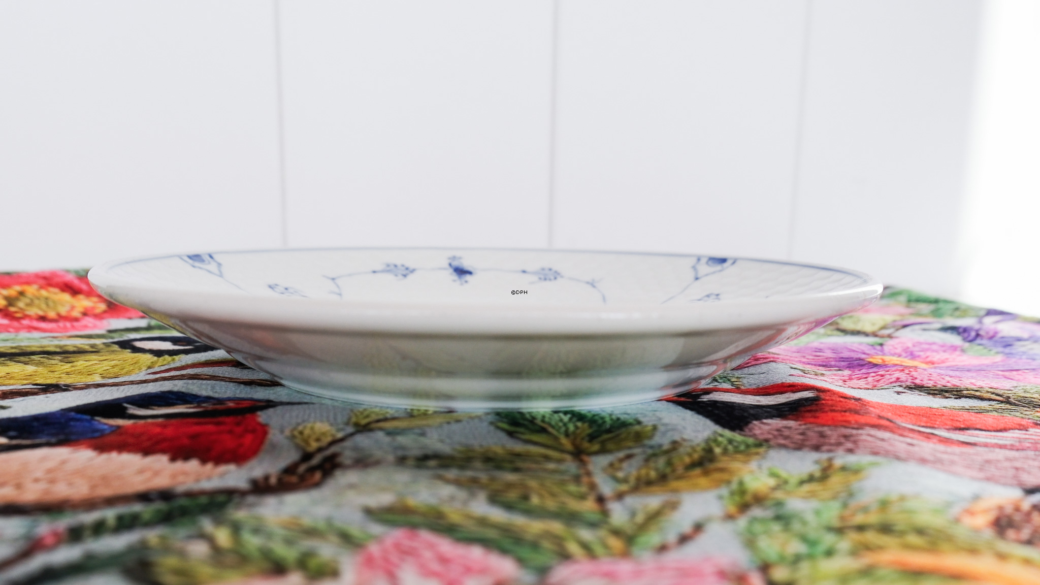 Blaugemalt Hotelporzellan, Speiseteller 21,5 cm, Musselmalet Bing & Gröndahl Nr. 1007 oder 712