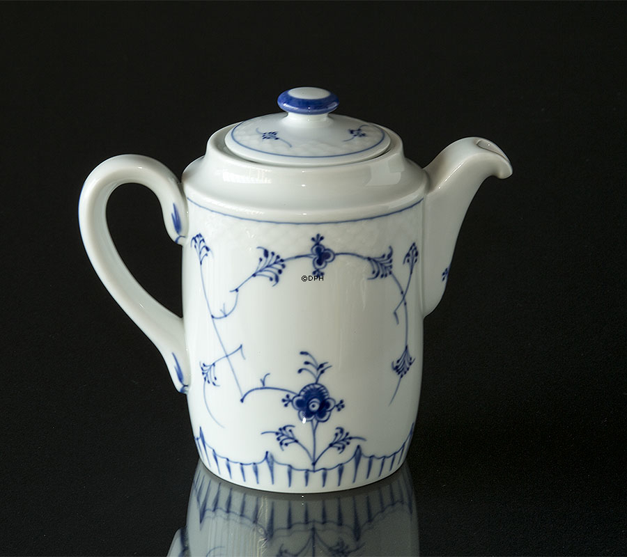 Blaugemalt Kaffeekanne 1 ltr., Musselmalet Bing & Gröndahl Nr. 824