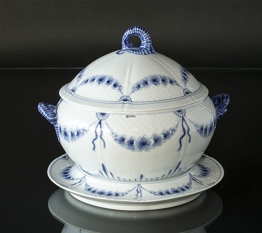 Empire Geschirr Suppeterrine, groß mit Ständer, Bing & Gröndahl