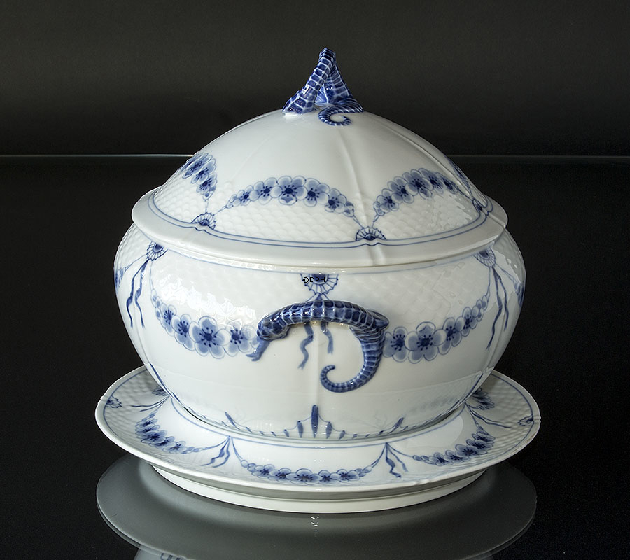 Empire Geschirr Suppeterrine, groß mit Ständer, Bing & Gröndahl