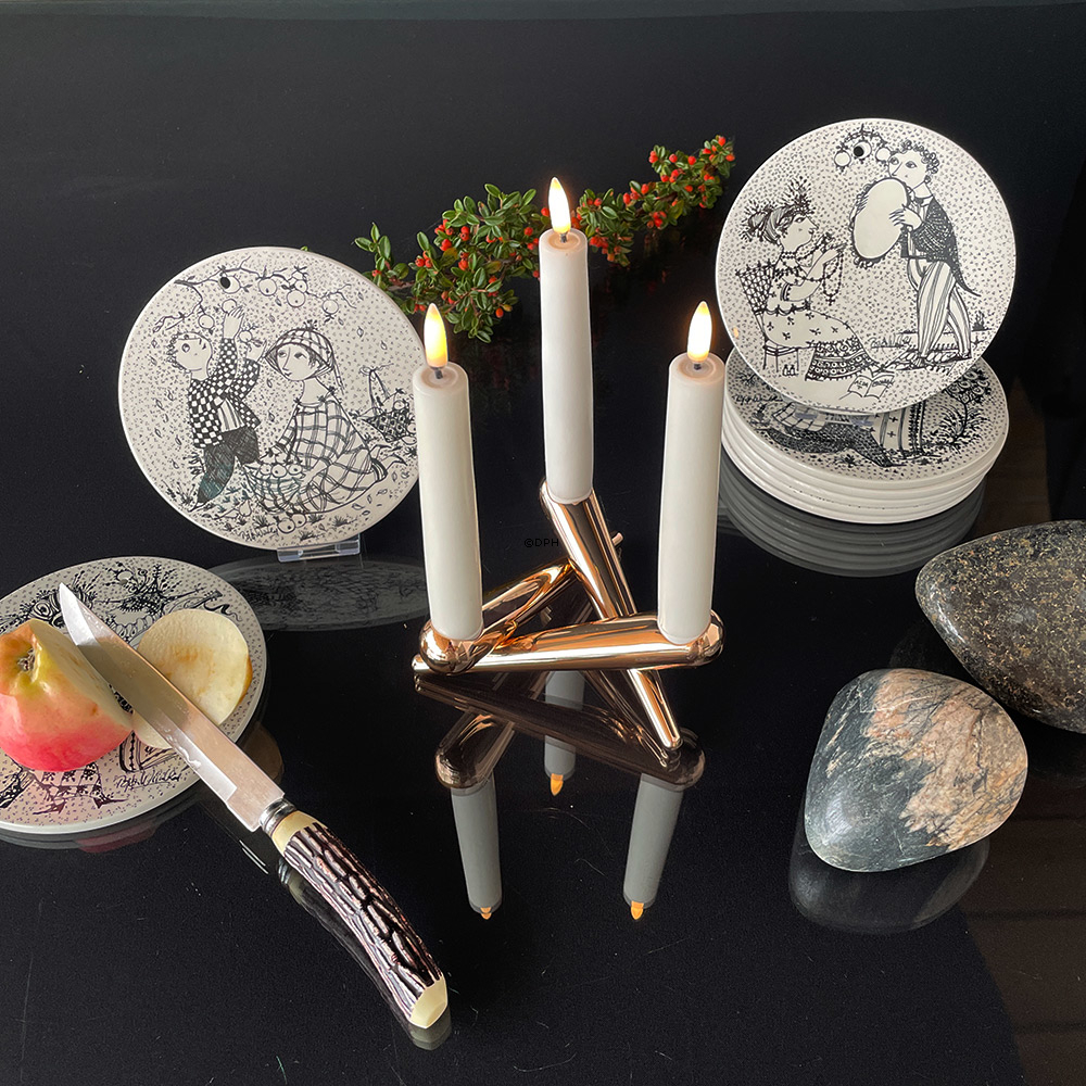 UYUNI Lighting Bonfir Kerzenhalter - Roségold - 3 Arme