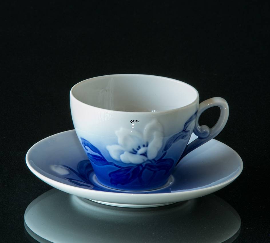 Mokkatasse mit Untertasse Christrose Geschirr, Bing & Gröndahl Nr. 059