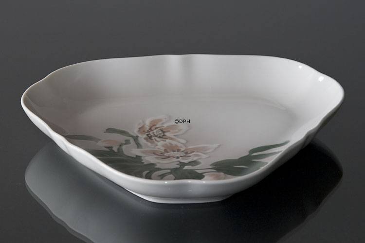 Dreieckige Schüssel Christrose Geschirr Bing & Gröndahl 23cm