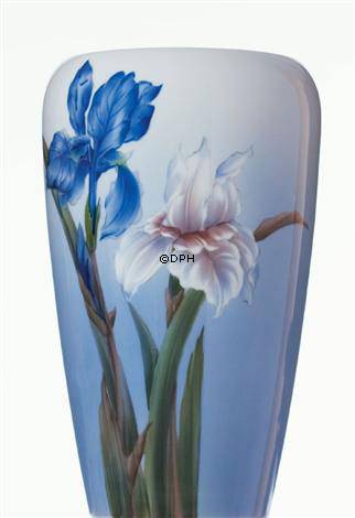 Vase mit blauer Schwertlilie, Royal Copenhagen Nr. 750