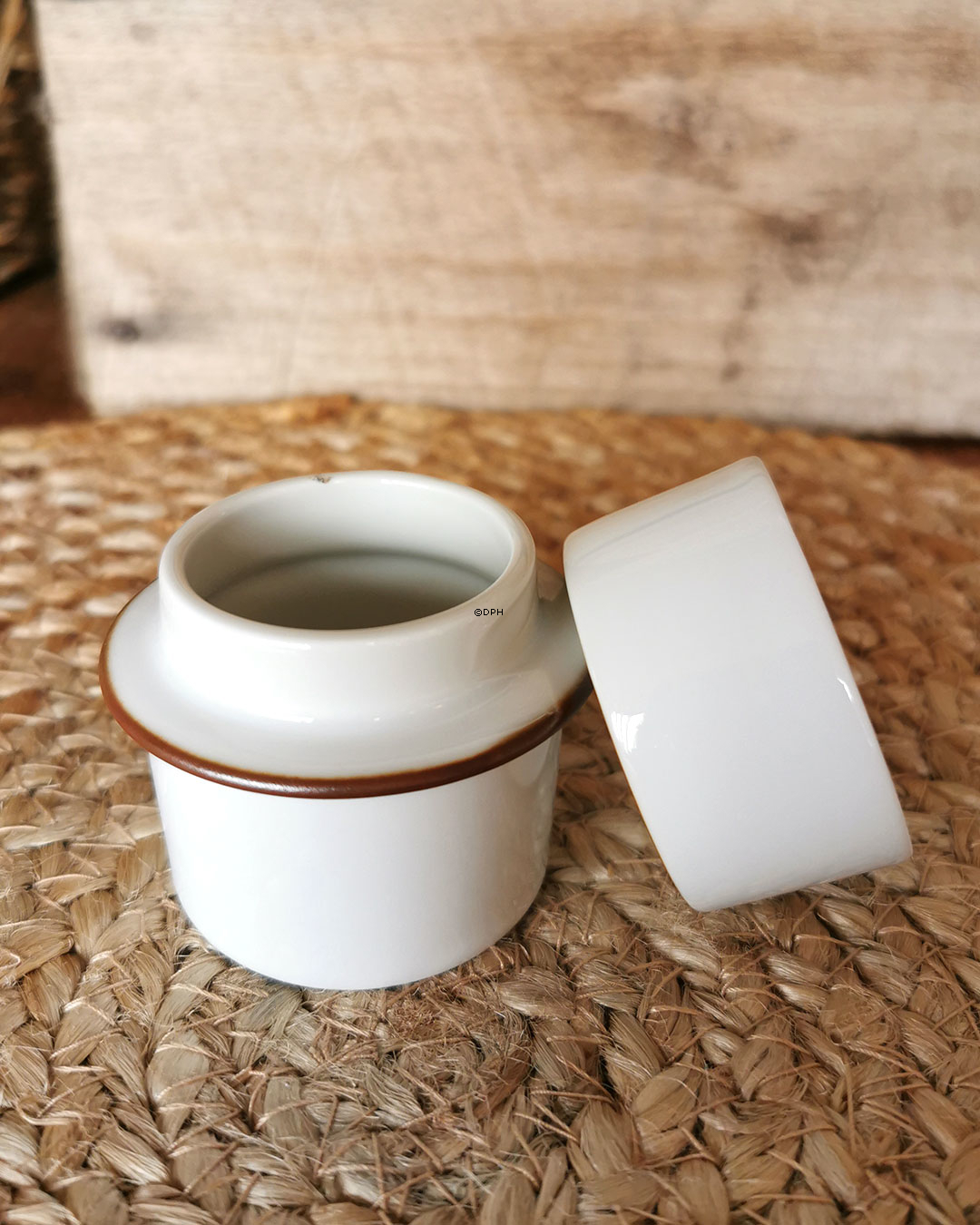 Domino, Senftopf mit Deckel , Royal Copenhagen Nr. 14917