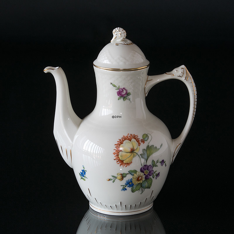 Bing & Gröndahl Sächsische Blume Kaffeekanne 1,5 dl Nr. 301
