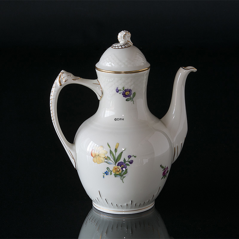 Bing & Gröndahl Sächsische Blume Kaffeekanne 1,5 dl Nr. 301