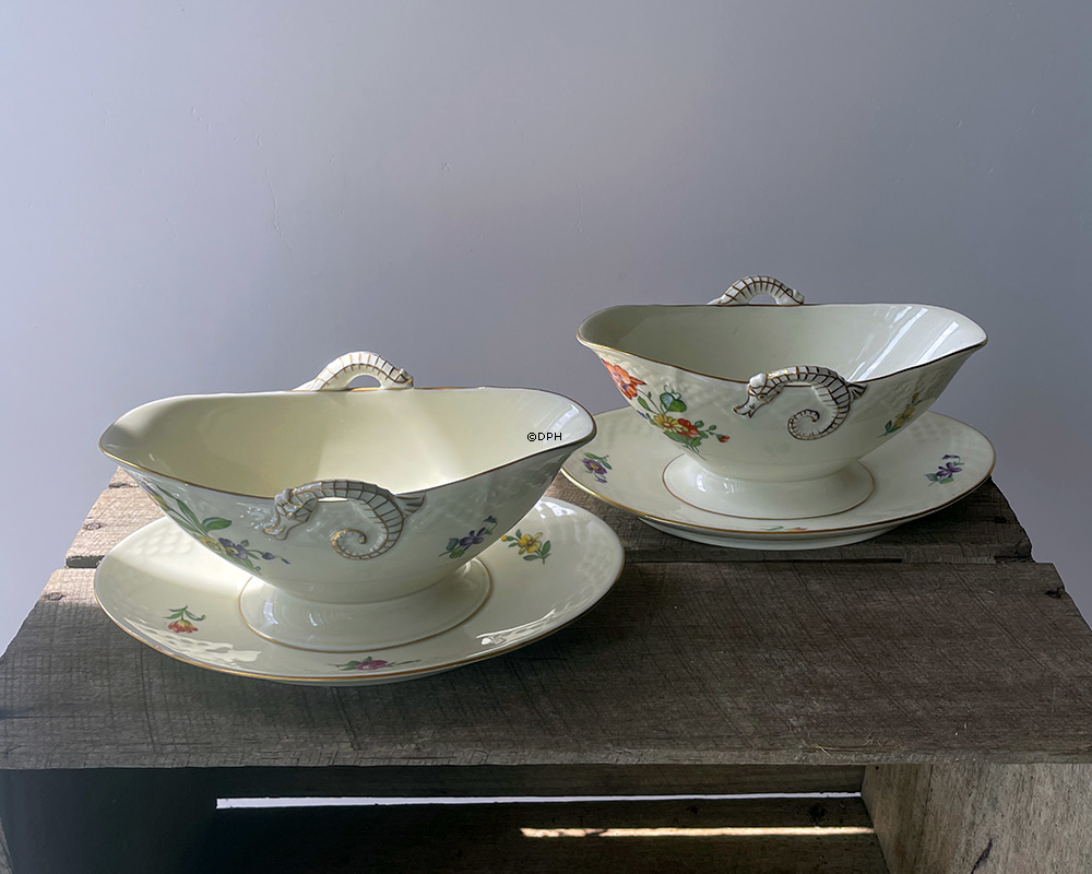 Bing & Gröndahl Sächsische Blume Sauciere Nr. 8 oder 311, verschiedenen motives