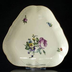 Bing & Gröndahl Sächsische Blume dreieckige Schale | Nr. 1500340 | DPH Trading