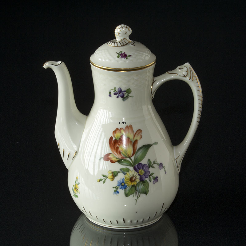 Bing & Gröndahl Sächsische Blume Kaffeekanne 1,5 dl no. 91A
