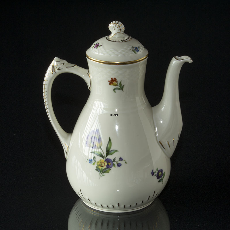 Bing & Gröndahl Sächsische Blume Kaffeekanne 1,5 dl no. 91A