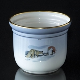 Wiberg Weihnachtsgeschirr, Blumentopf mit Wichtel und Fuchs