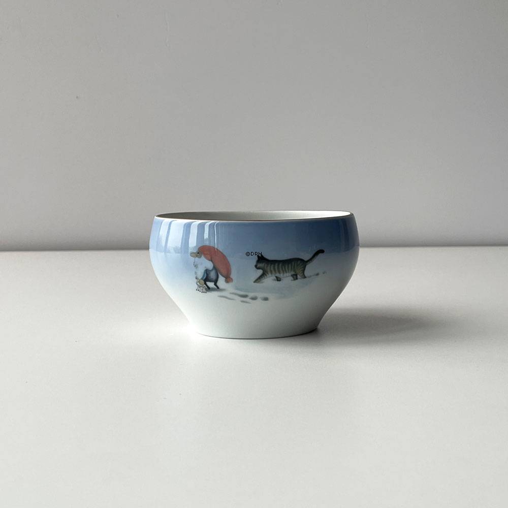 Wiberg Weihnachtsgeschirr, dose OHNR decke,  mit Wichtel und Katze Nr. 3503302