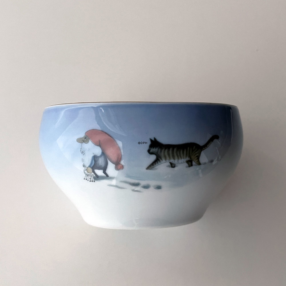 Wiberg Weihnachtsgeschirr, dose OHNR decke,  mit Wichtel und Katze Nr. 3503302