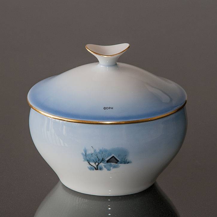 Wiberg Weihnachtsgeschirr, Zuckerdose mit Wichtel und Katze Nr. 3503302