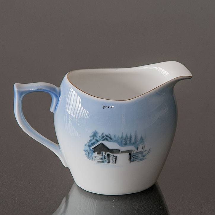 Wiberg Weihnachtsgeschirr, Sahnek&#xE4;nnchen mit Wichtel und Katze