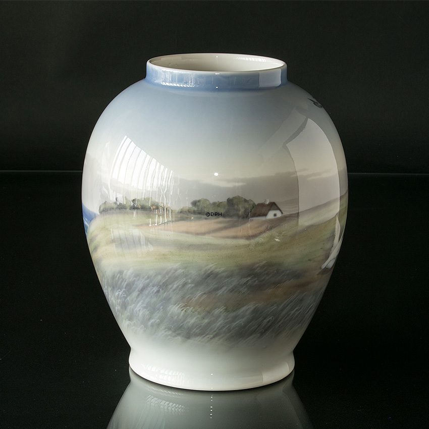 Vase mit Gänsen, Royal Copenhagen Nr. 1508-35-6 oder 808