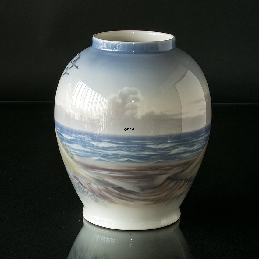 Vase mit Gänsen, Royal Copenhagen Nr. 1508-35-6 oder 808