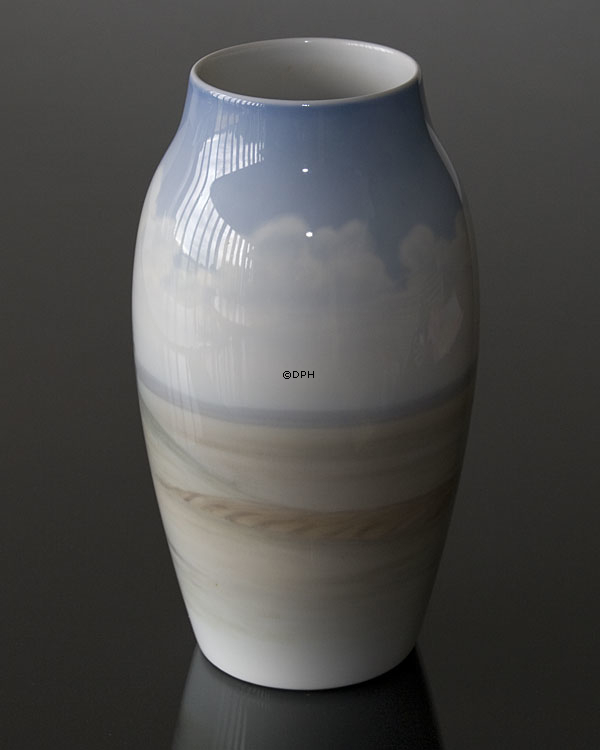 Vase mit Mühlenlandschaft, Royal Copenhagen Nr. 8695-243 oder 740