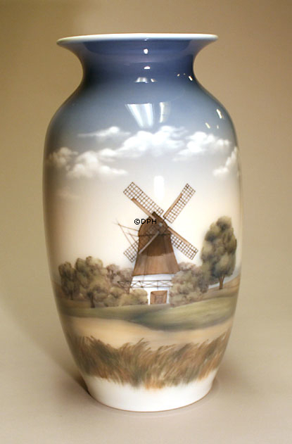 Vase mit Mühle, Royal Copenhagen Nr. 806