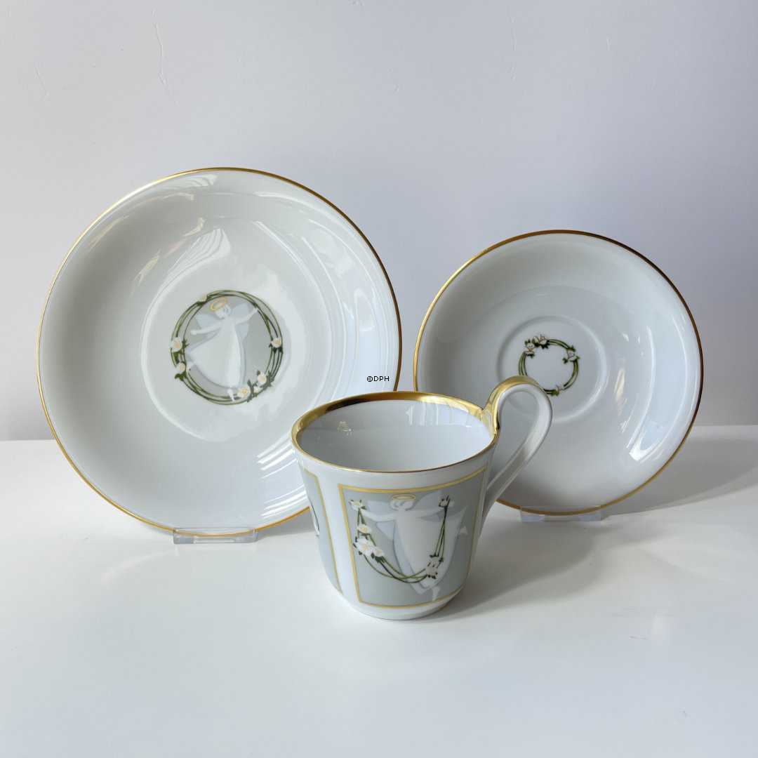 2008 Royal Copenhagen Weihnachtstasse mit Kuchenteller und Untertasse, Set