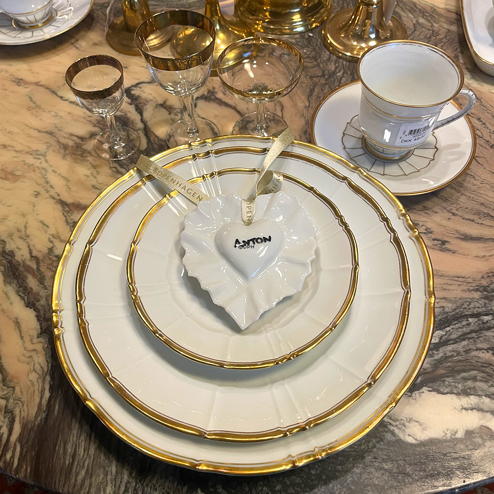 Violise Lunn, Porzellanherz weiß, Royal Copenhagen