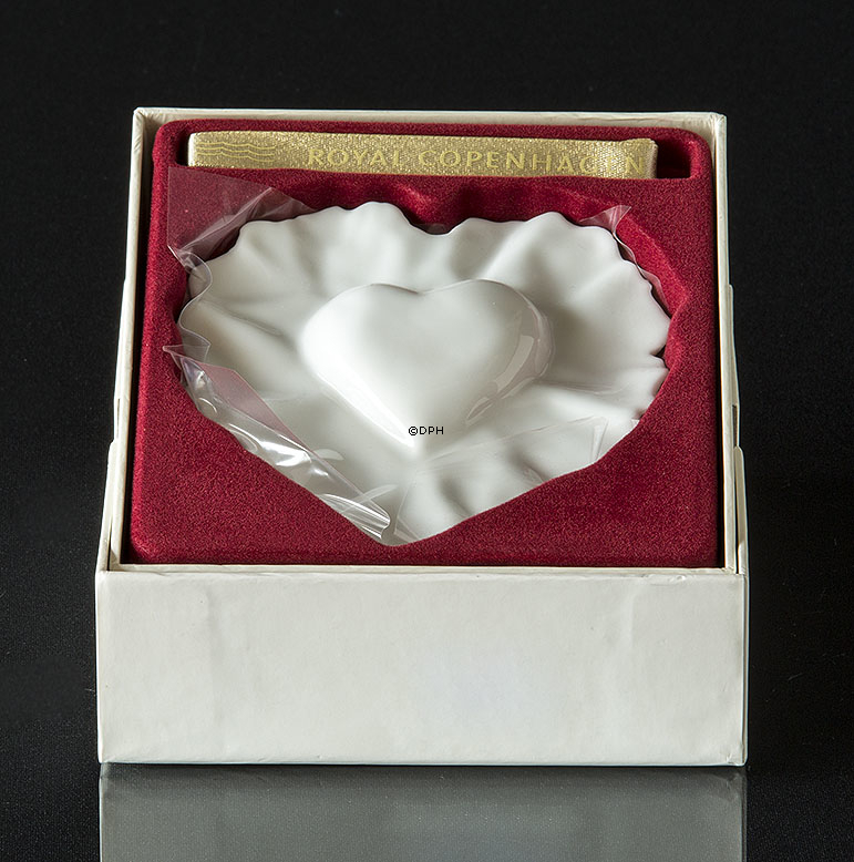 Violise Lunn, Porzellanherz weiß, Royal Copenhagen