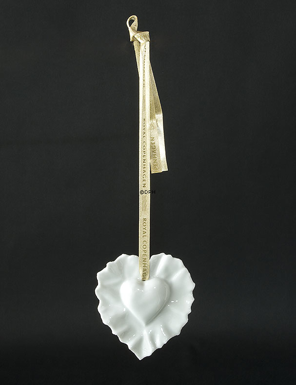 Violise Lunn, Porzellanherz weiß, Royal Copenhagen