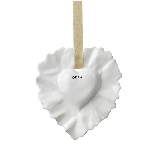 Violise Lunn, Porzellanherz weiß, Royal Copenhagen