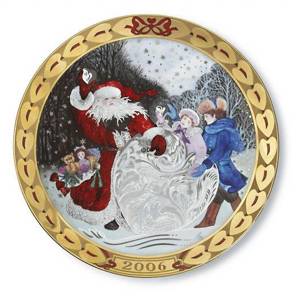 Royal Copenhagen, Herzen des Weihnachten Serie Teller 2006, Herzen aus Schnee | Jahr 2006 | Nr. 1917106 | DPH Trading