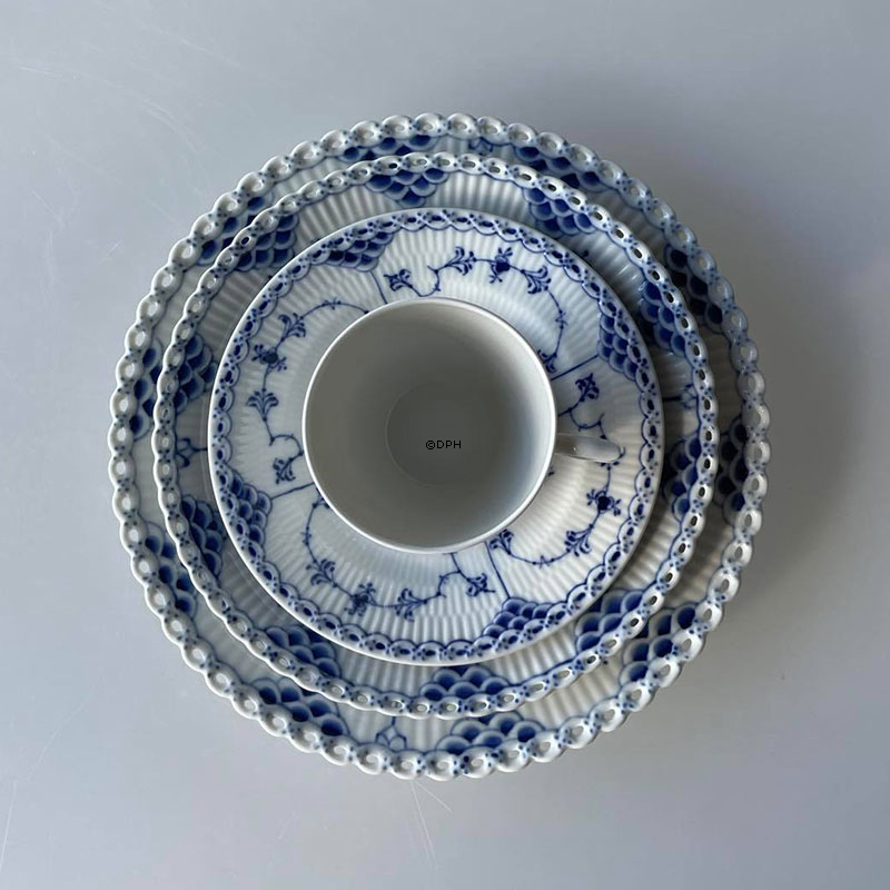 Weiß Gerippt, Kaffeetasse OHNE Untertasse, Inhalt 17 cl, Royal Copenhagen