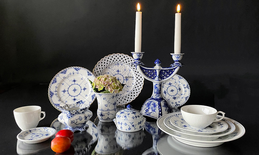 Weiß Gerippt, Kaffeetasse OHNE Untertasse, Inhalt 17 cl, Royal Copenhagen