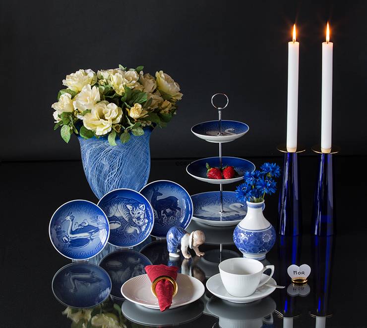 Weiß Gerippt, Teetasse mit Untertasse, Inhalt 28 cl, Royal Copenhagen