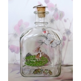 Holmegaard Hans Christian Andersen Glasflasche mit "Däumelinchen"
