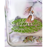 Holmegaard Hans Christian Andersen Glasflasche mit "Däumelinchen"