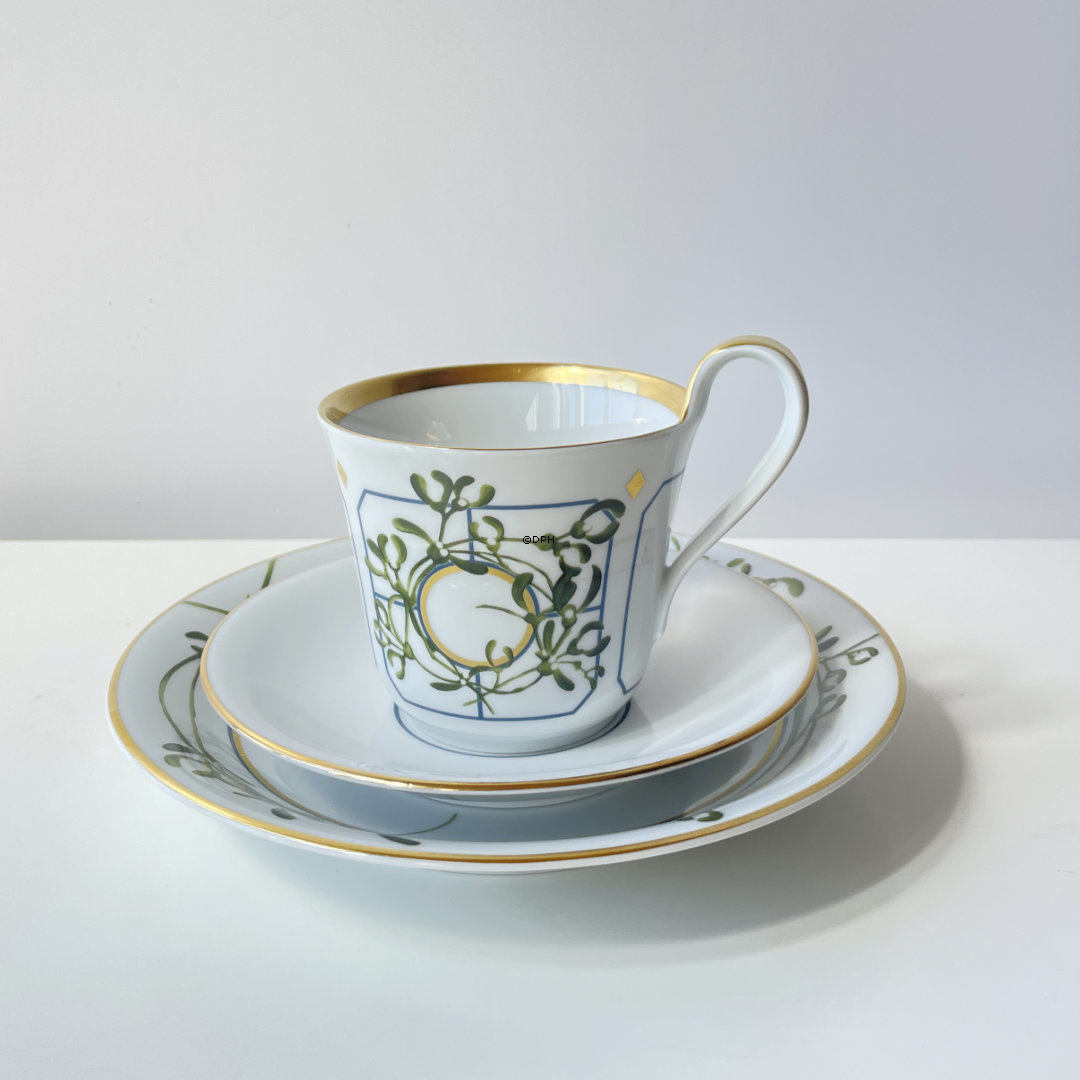 2005 Royal Copenhagen Weihnachtstasse mit Kuchenteller und Untertasse, Set