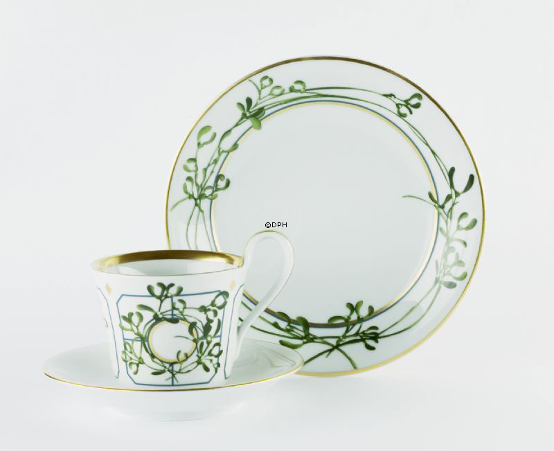 2005 Royal Copenhagen Weihnachtstasse mit Kuchenteller und Untertasse, Set