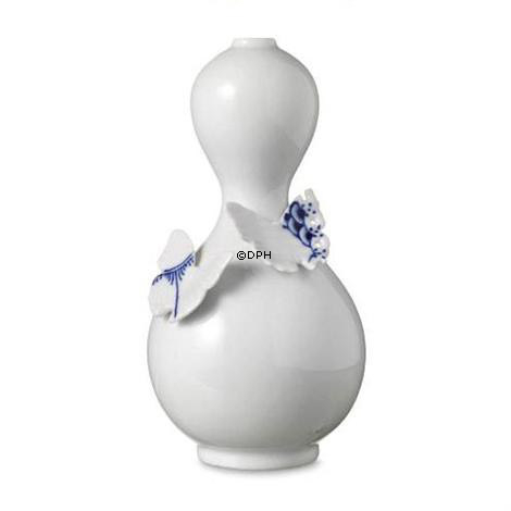 Vase mit zwei blauen Schmetterlingen, Royal Copenhagen Nr. 762