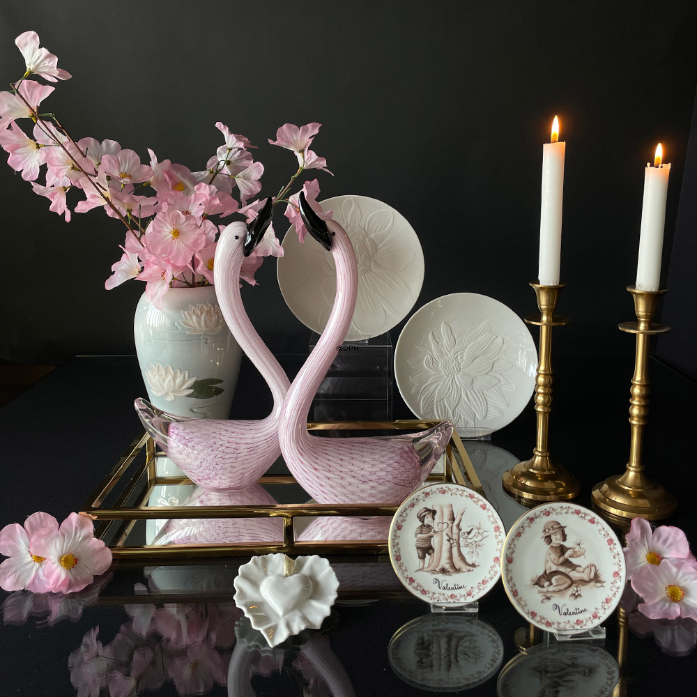 The Art of Giving Flowers, Teller mit Relief, 'Snow Top', Royal Copenhagen