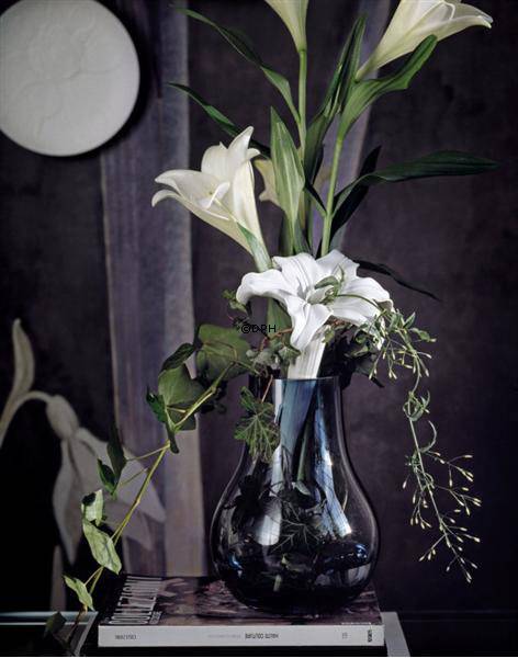 Hellblaue Glasvase, Royal Copenhagen Nr. 134