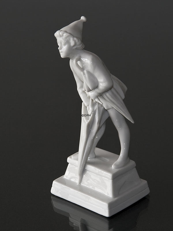 Der Sandmann stehend mit seinem Regenschirm, Royal Copenhagen Figur Nr. 015