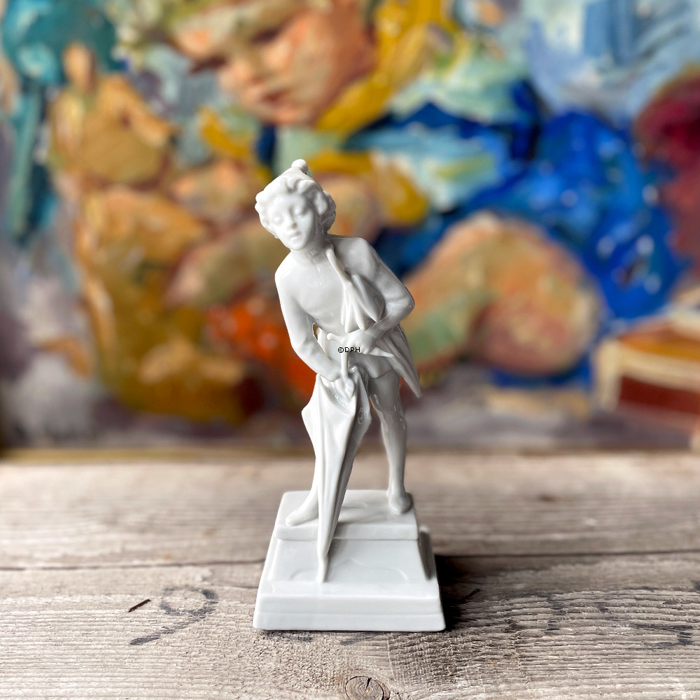 Der Sandmann stehend mit seinem Regenschirm, Royal Copenhagen Figur Nr. 015