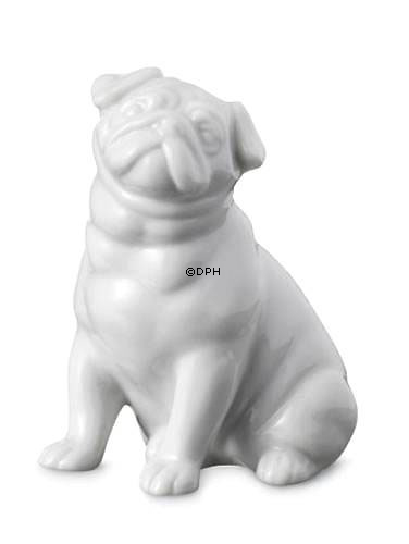 Mops, Royal Copenhagen Hund Figur Nr. 041