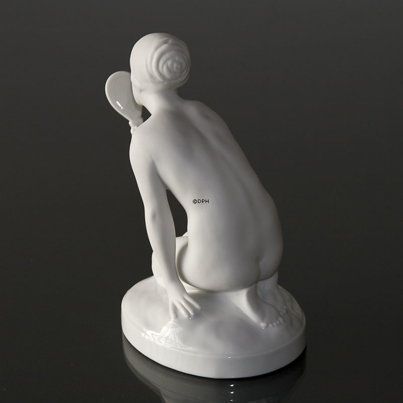 Mädchen mit Spiegel, Royal Copenhagen Figur Nr. 093